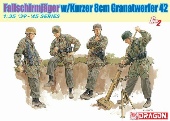 модель Солдаты FALLSCHIRMJ?GER w/KURZER 8cm GRANATWERFER 42